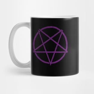 Satanic Panic Purple Pentagram | Hail Satan Mug